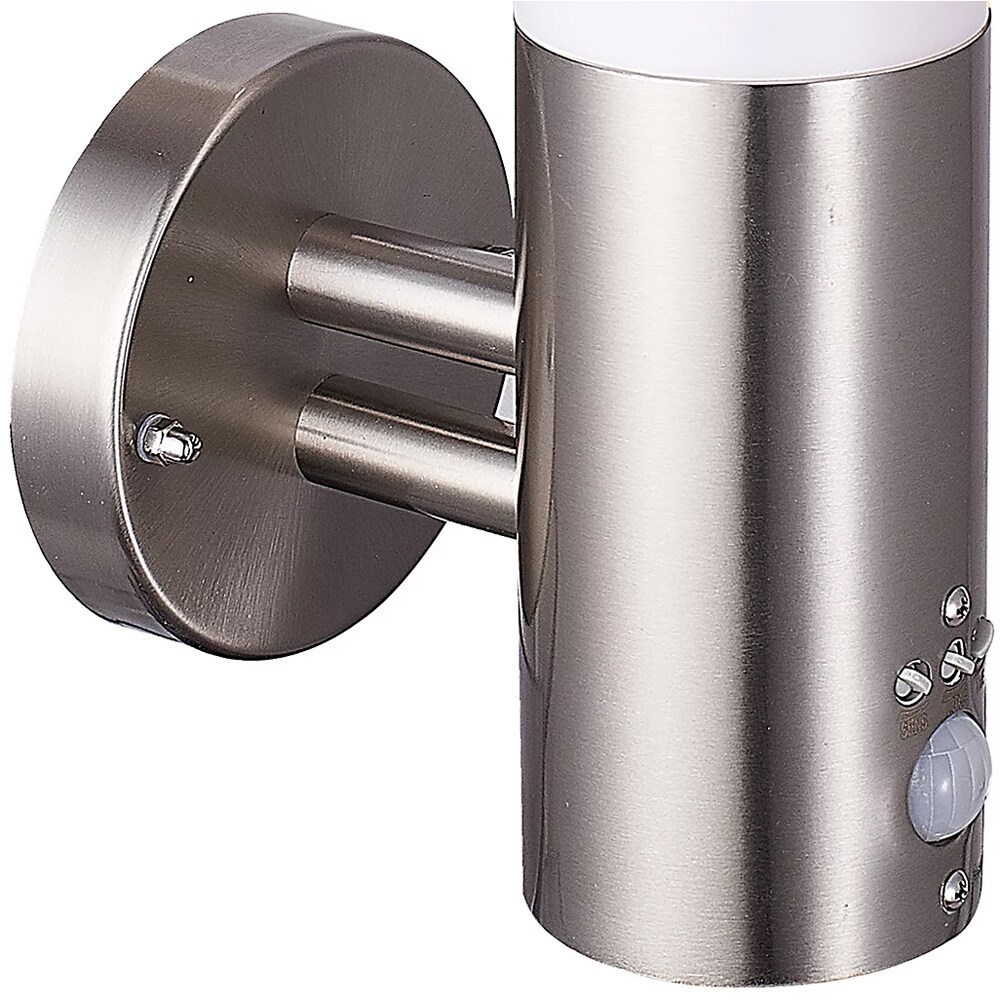 Aplica exterior HOLLIS, 15W, IP44, argintiu