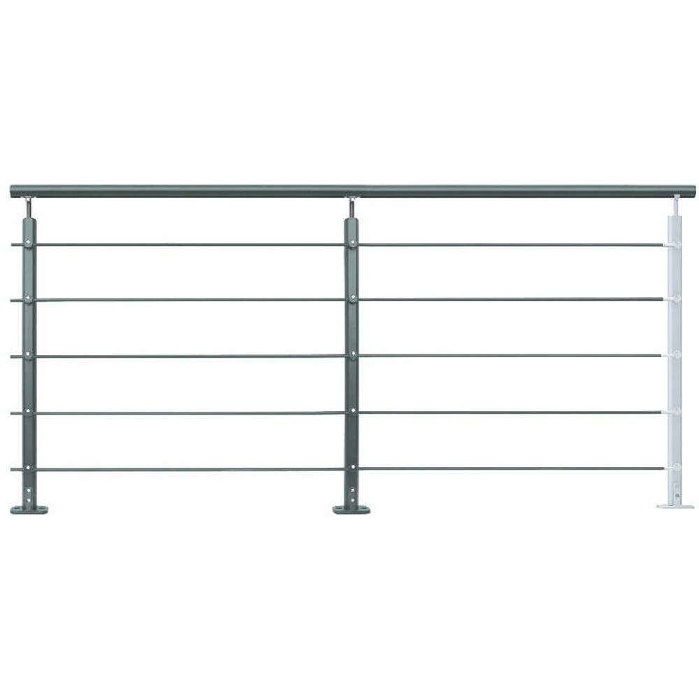 Kit balustru plat Fortia Barranco, aluminiu