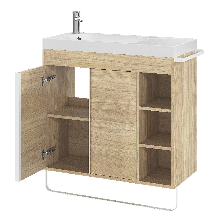 Baza pentru lavoar, suspendata, Natur, 85 x 82 cm  GoodHome MAZA