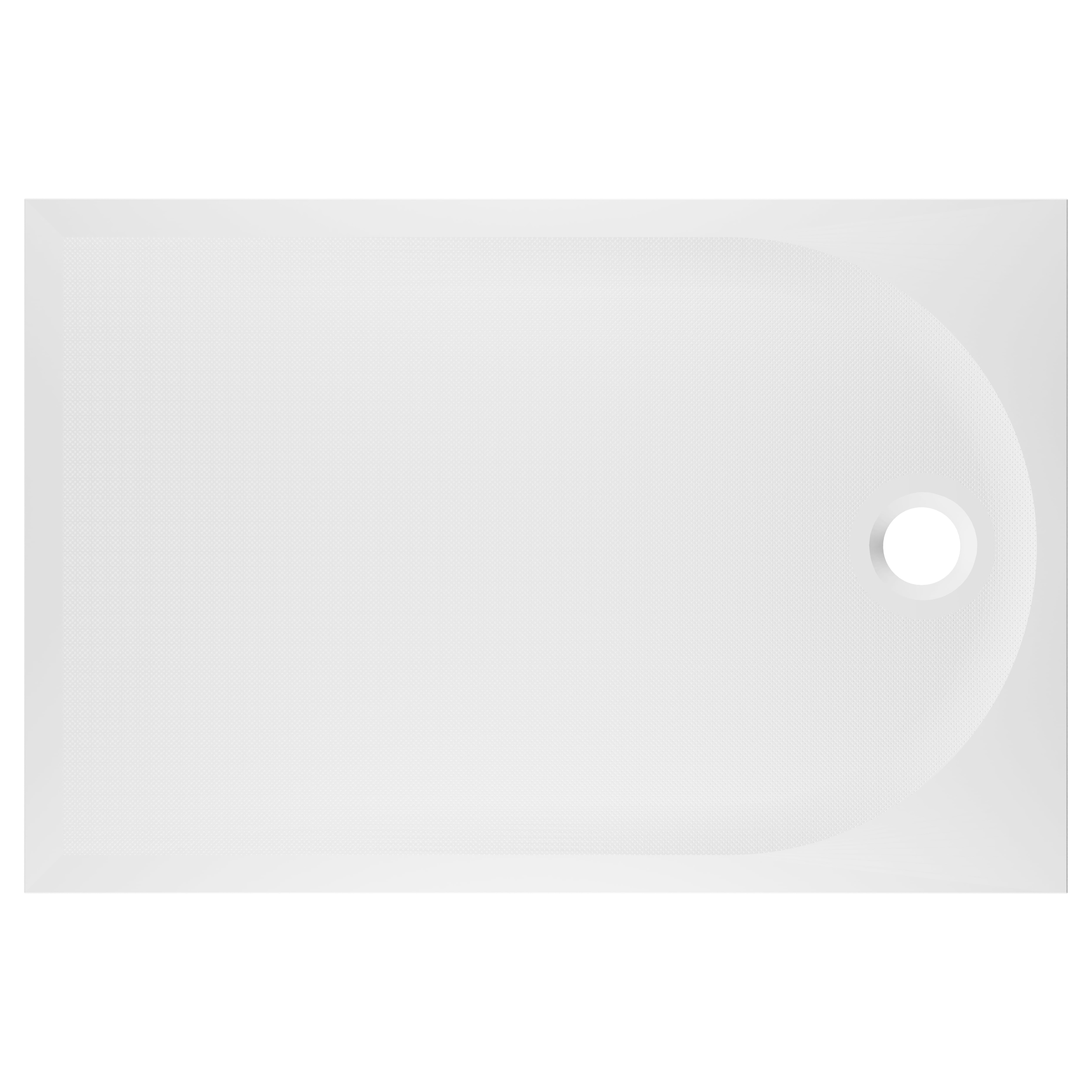 Cadita dus GoodHome Cavally, dreptunghiulara, compozit, 140 x 90 x 3 cm, alb