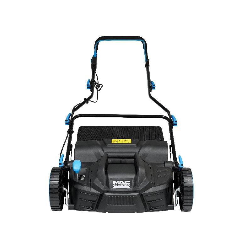 Scarificator si aerator gazon 2 in 1 MAC ALLISTER MSRP1800-3, Electric, 1800W, latime de lucru 37cm, sac colectare 45 L, negru