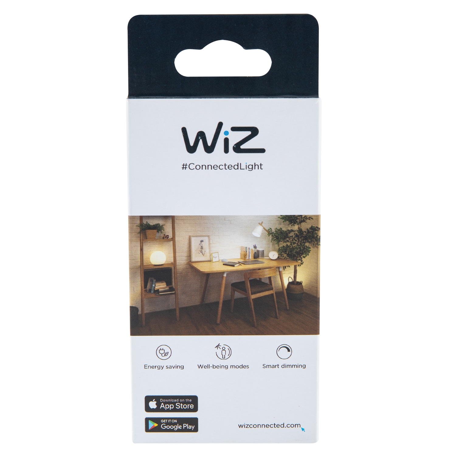 Bec inteligent PHILIPS Wiz, E14, 4.9 W, 470lm, 2700K, lumina calda