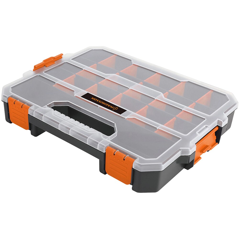 Organizator pentru unelte cu 18 compartimente MAGNUSSON, 31.5 x 25 x 5 cm, polipropilena, negru
