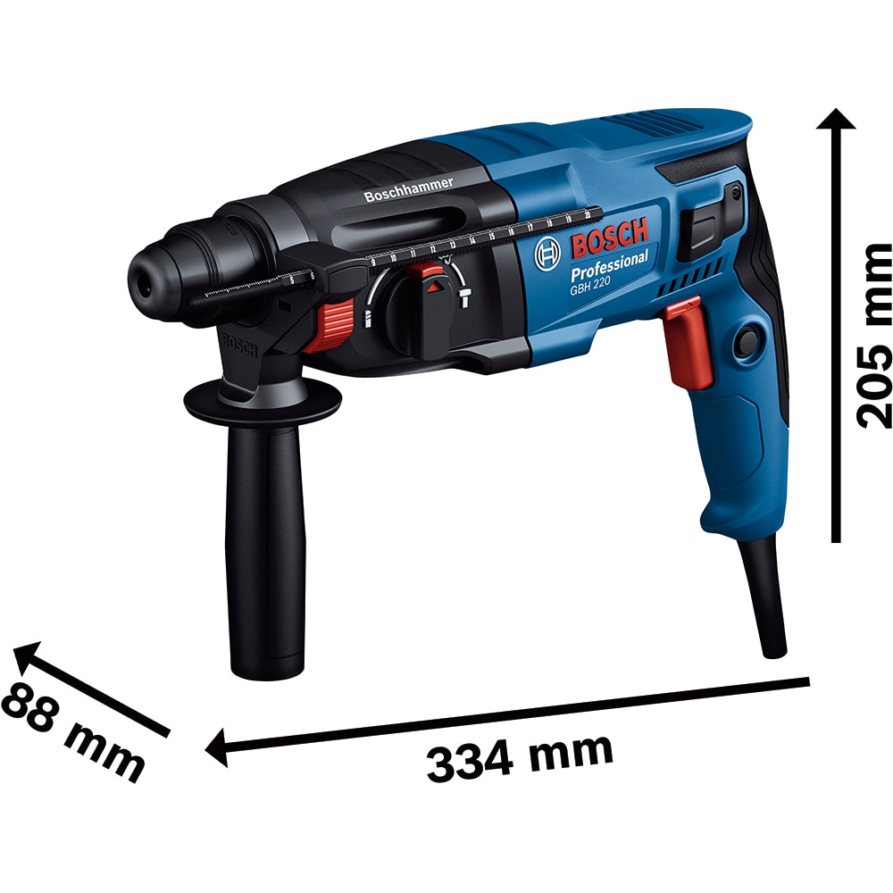 Ciocan rotopercutor BOSCH GBH 220, SDS Plus, 720W, 2J, 2000rpm