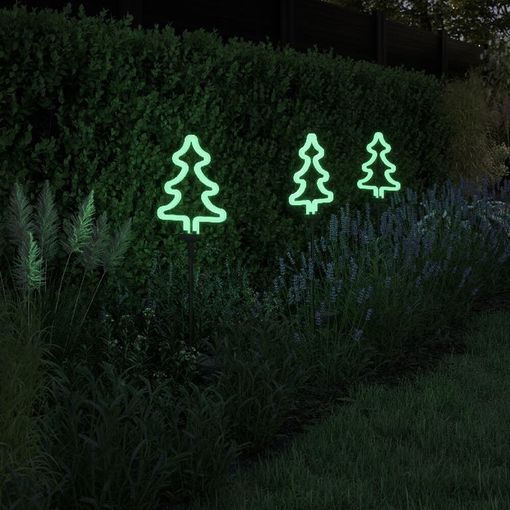 Lampa solara Brad, LED, verde