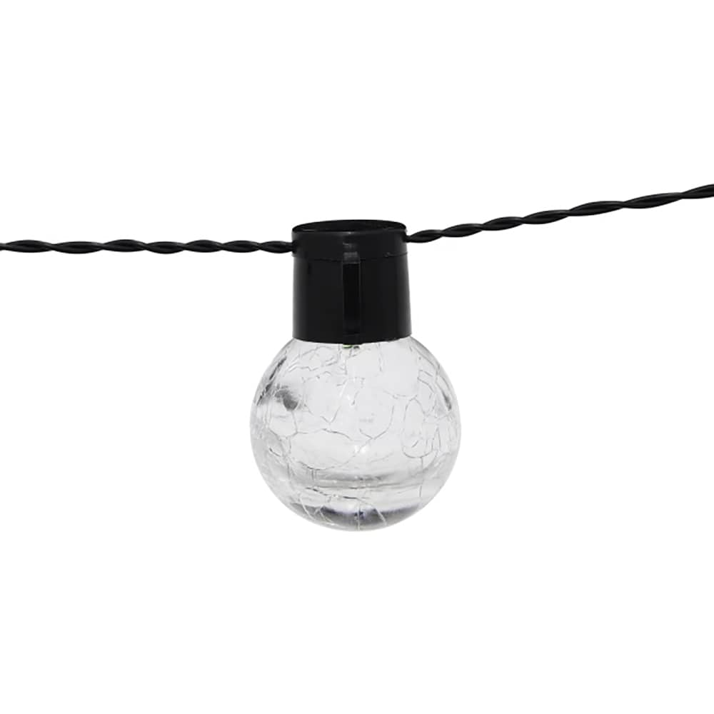 Ghirlanda decorativa LED Crackle 101256994, 1.7m, 8 becuri, negru