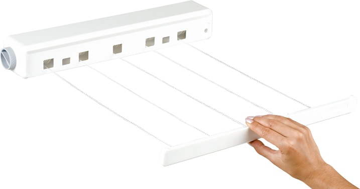 Uscator rufe PLASTINA 81004, cu sir, alb