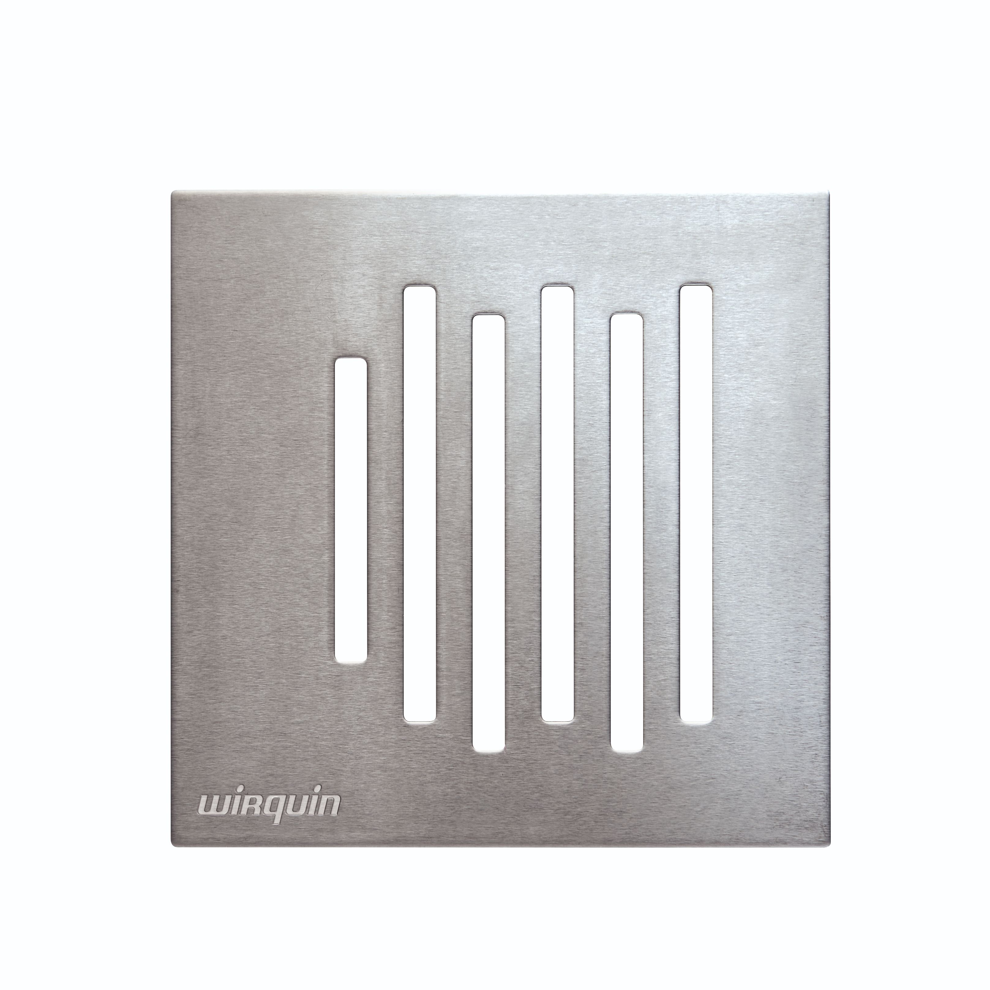 Rigola dus WIRQUIN Venisio Compact, inox, 115 x 115 mm, D 40mm