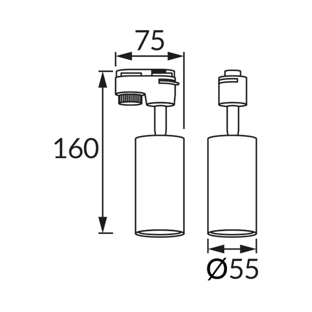 Spot STRUHM Sofia, GU10, 35W, IP20, negru