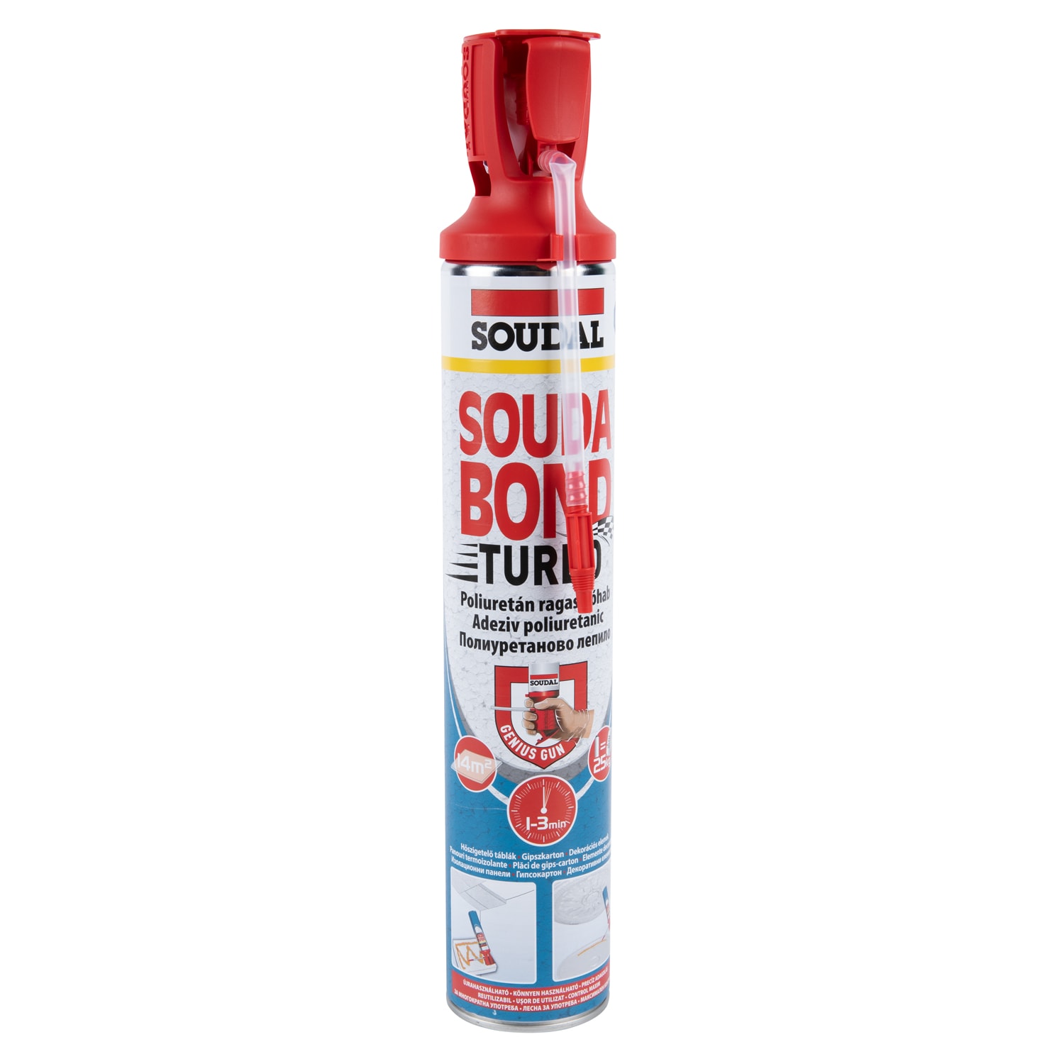 Adeziv poliuretanic SOUDAL SoudaBond Turbo GeniusGun, 750 ml