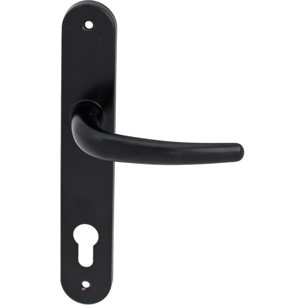 Maner usa cu sild, cilindru, aluminiu, negru