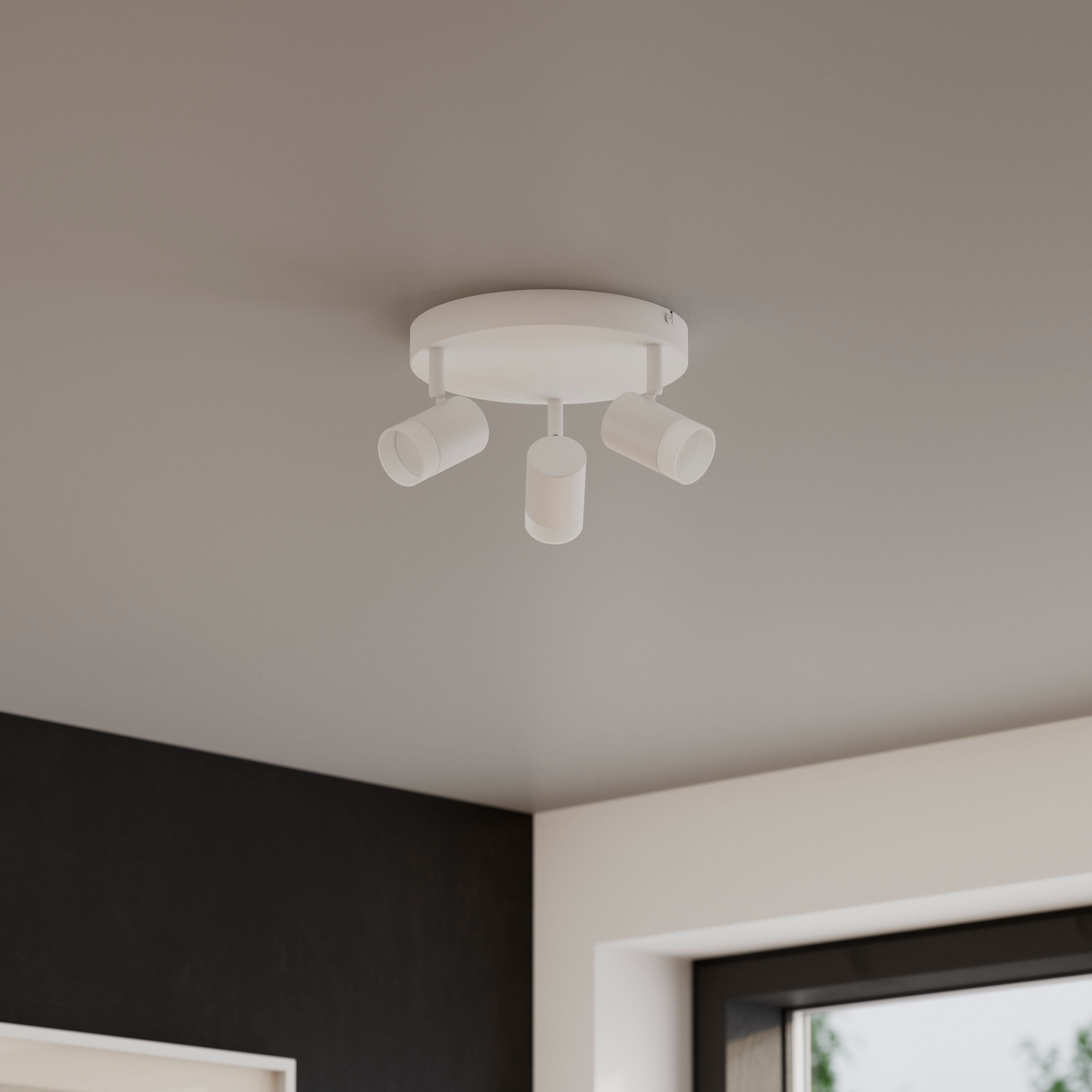 Spot LED, alb, 3 becuri, integrat  Maupin