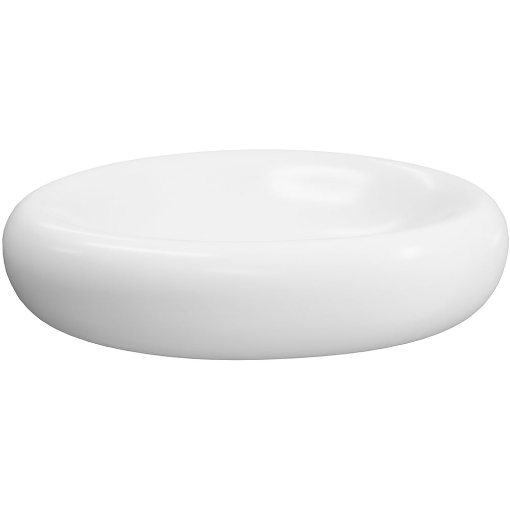 Lavoar pe blat GOODHOME Kentia, ceramica, 40.9 x 39.6 x 8.9 cm, alb mat