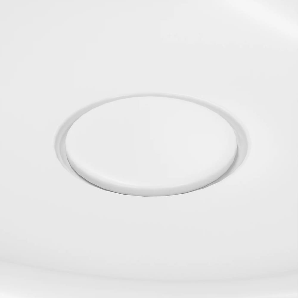 Lavoar pe blat GOODHOME Kentia, ceramica, 40.9 x 39.6 x 8.9 cm, alb mat