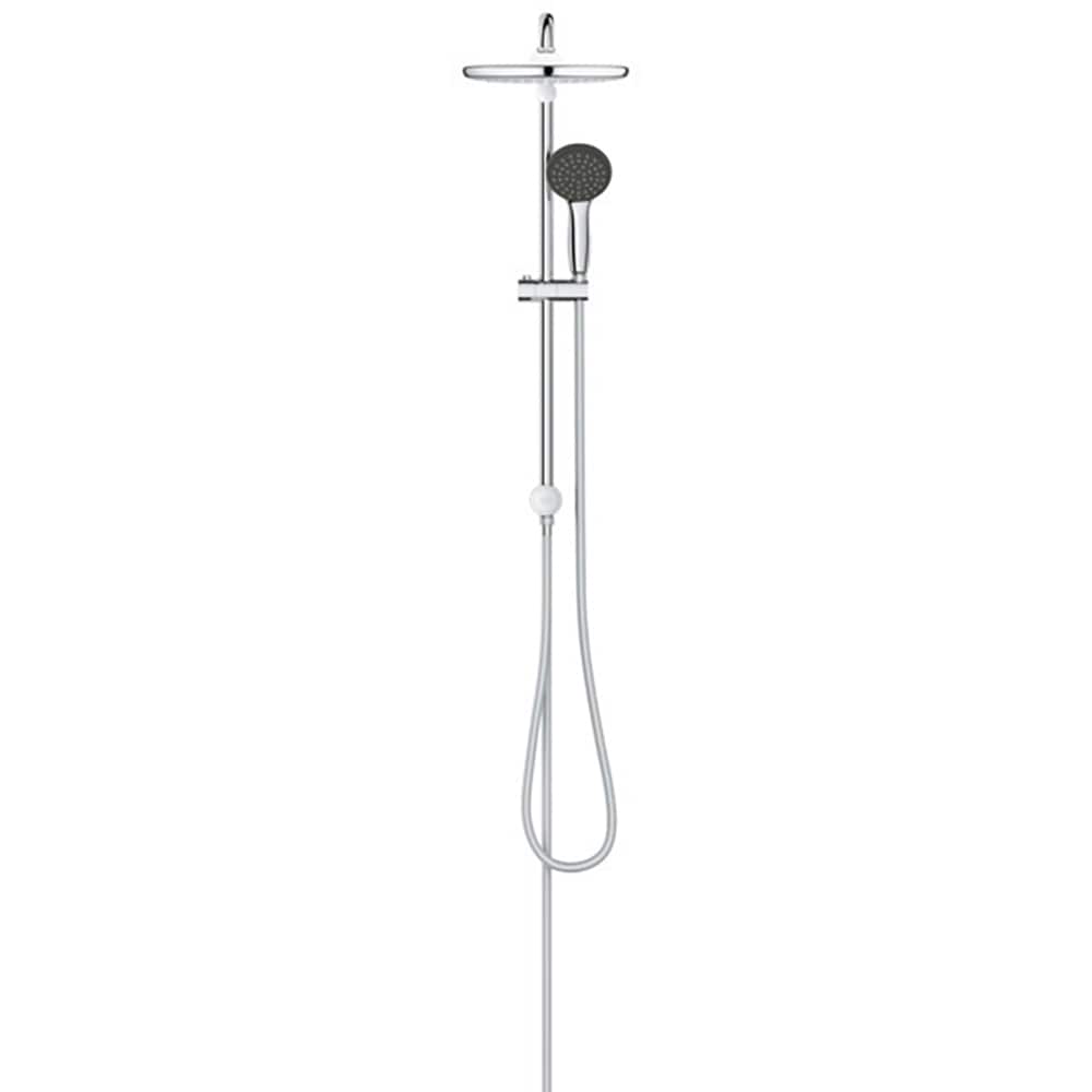 Sistem de dus flexibil cu divertor GROHE Vitalio Start250, cap dus 25 cm, brat 39 cm, montaj pe perete, metal, crom