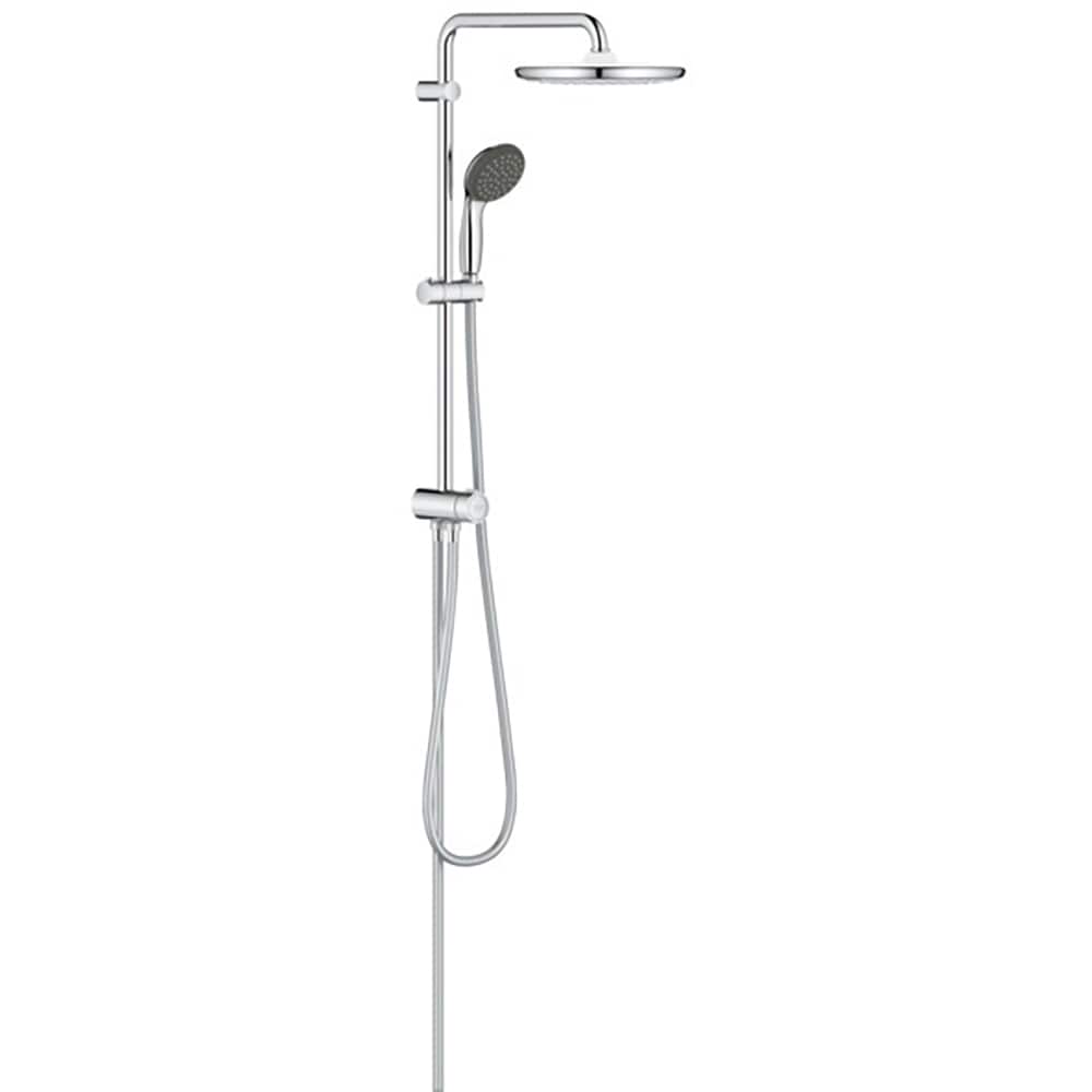 Sistem de dus flexibil cu divertor GROHE Vitalio Start250, cap dus 25 cm, brat 39 cm, montaj pe perete, metal, crom