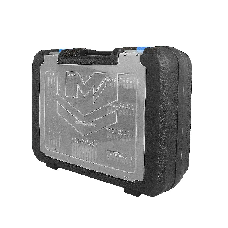 Masina de gaurit si insurubat Mac Allister SOLO MCD18-LI-2, 18V, 2Ah, 1500rpm, 71 accesorii