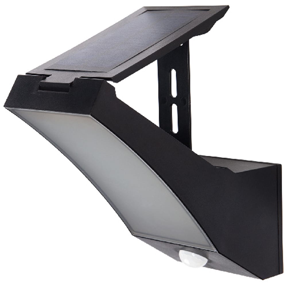 Aplica de exterior solara LED SNZ Marigny, 100lm, IP44, negru