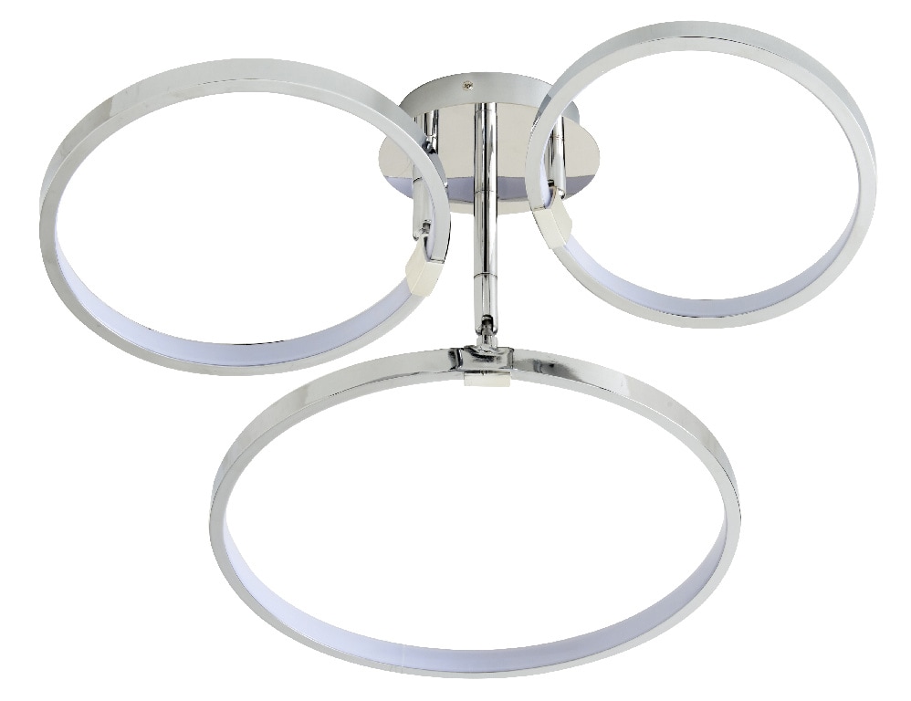 Plafoniera LED, 1 x 19.3 W, crom, metal si plastic GoodHome