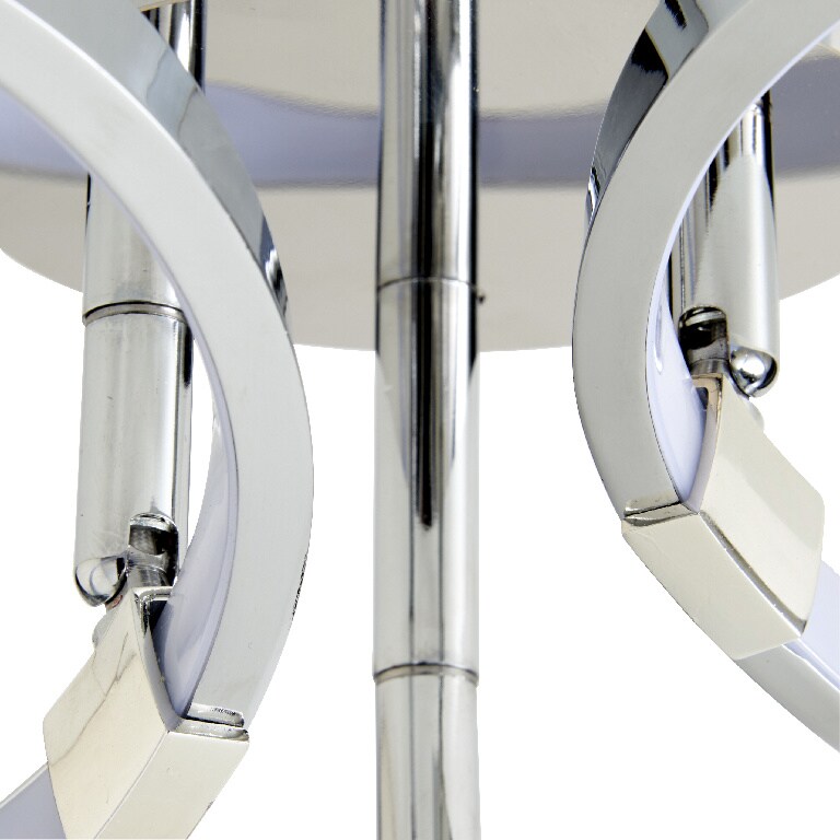 Plafoniera LED, 1 x 19.3 W, crom, metal si plastic GoodHome