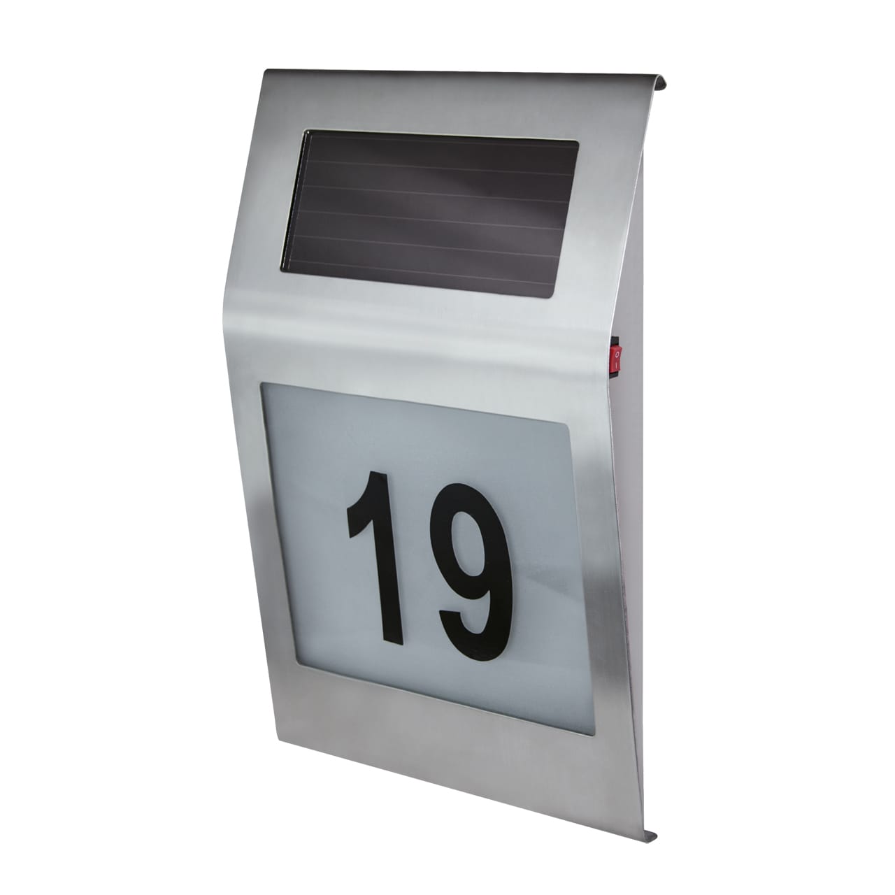 Lampa solara LED STRUHM, 0.12 W, 6500K, IP44, otel inoxidabil, crom