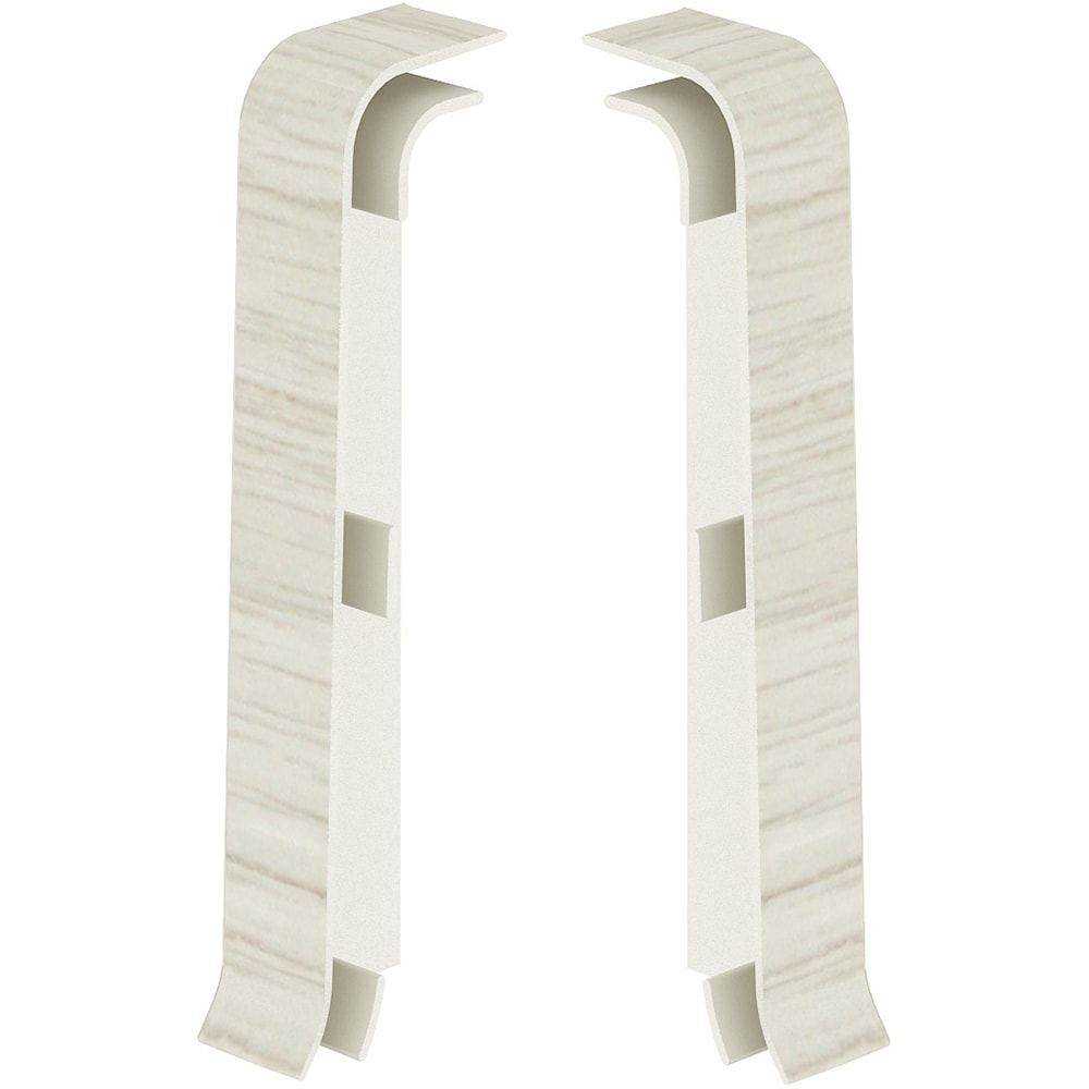 Set terminatii parchet VILO Esquero, PVC, 6.7 cm, 2 bucati, alb