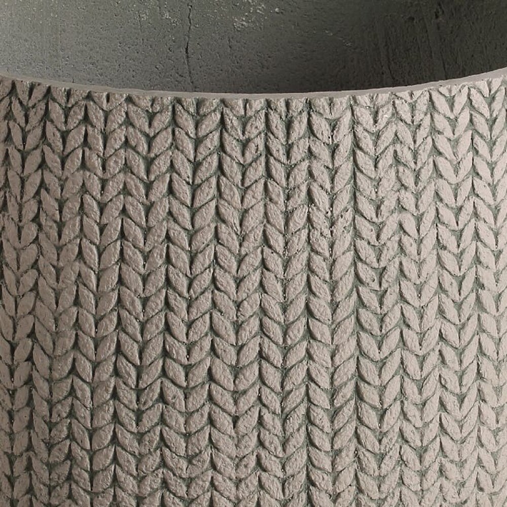 Ghiveci flori VERVE Kulun, lut, D 46 cm, bej