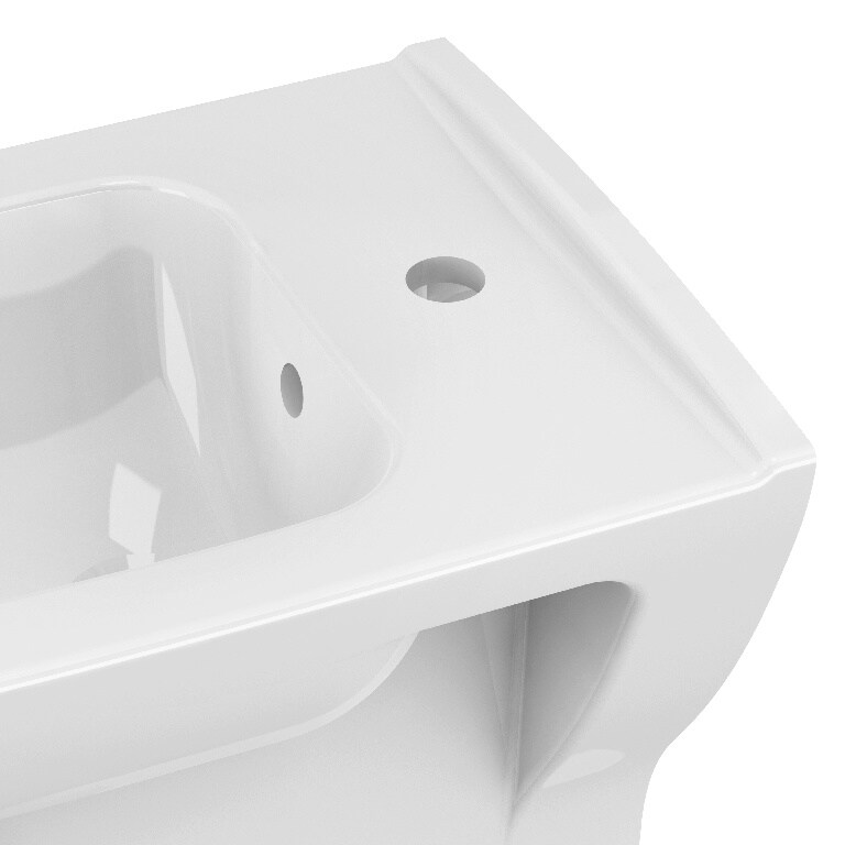 Bideu suspendat GoodHome Teesta, 36 x 51.5 x 34 cm, ceramica, alb