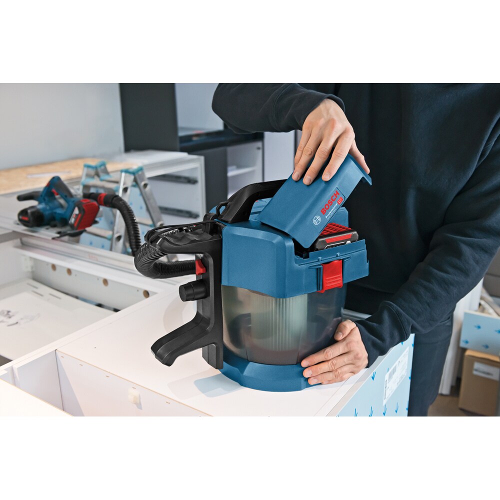 Aspirator umed/uscat BOSCH GAS 18V-10, 10l, 18V, albastru