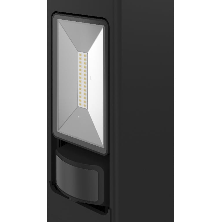 Stalp cu iluminare LED GoodHome Davern, 10W, 1000lm, IP65, negru