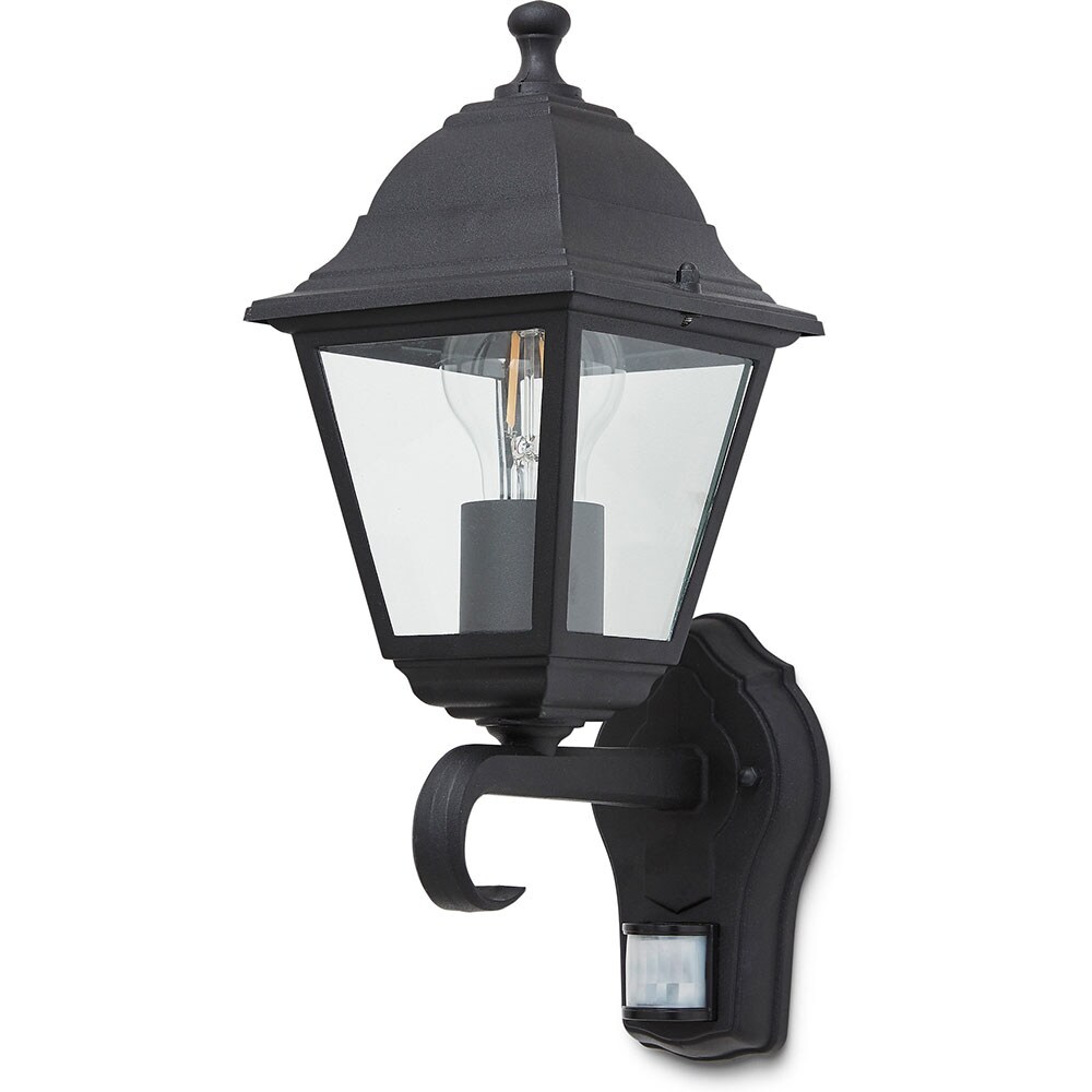 Aplica de exterior cu senzor Varennes 101278187, 60W, IP44, negru