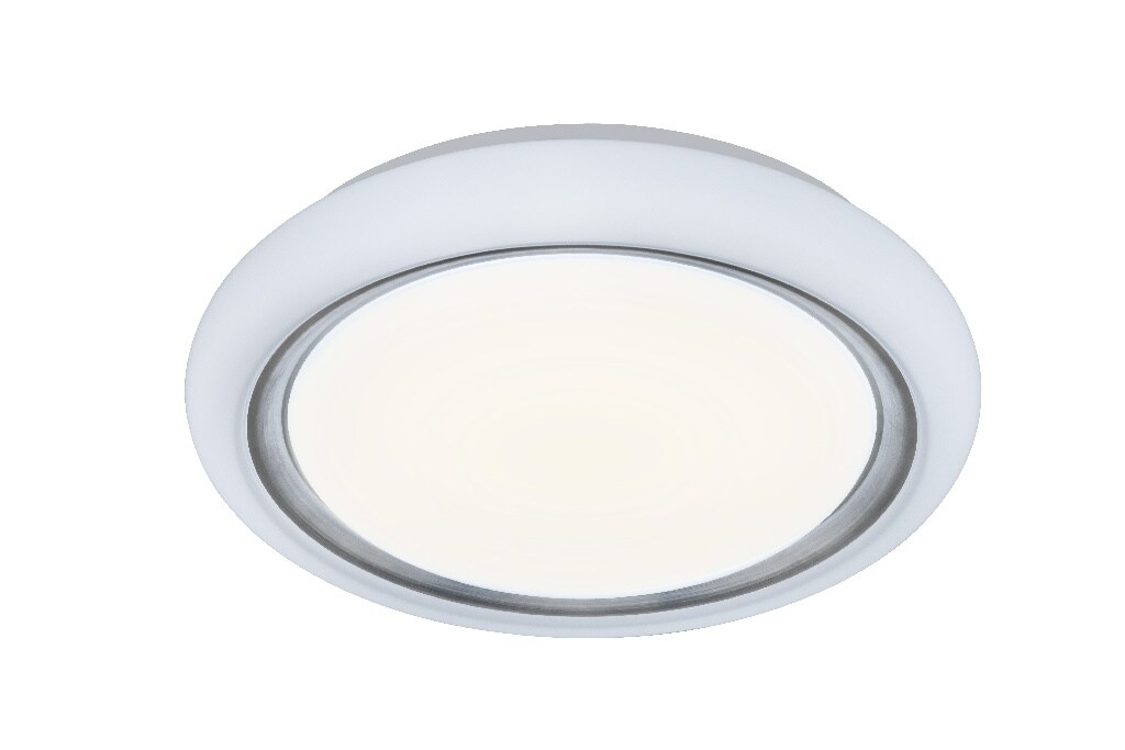 Plafoniera LED, 1 x 17 W, alb si argintiu, metal si plastic  GoodHome