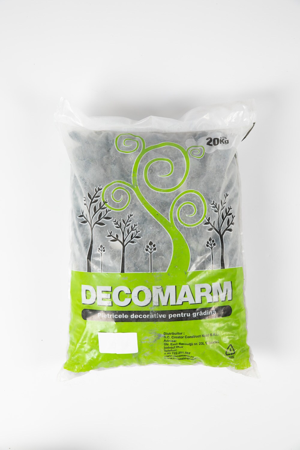 Piatra peisagistica bazalt, interior-exterior, negru, 1-2 cm, 20 Kg
