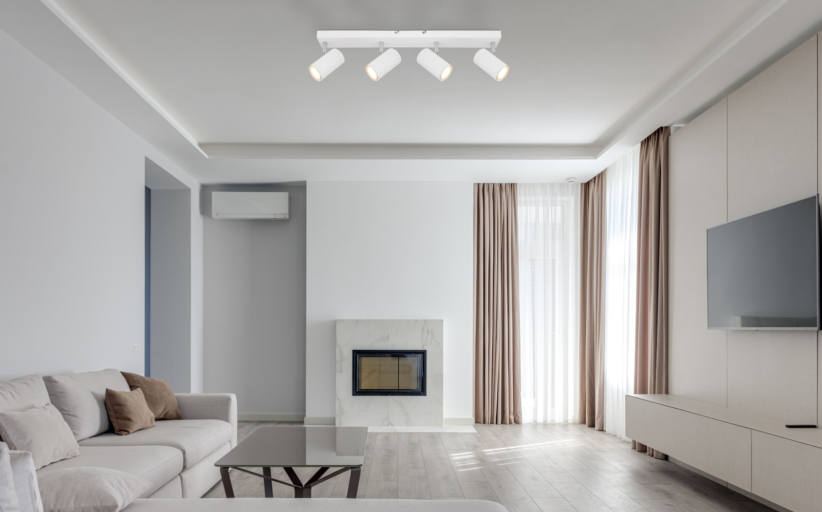 Spot Led Alb Metal 4X 35W Gu10