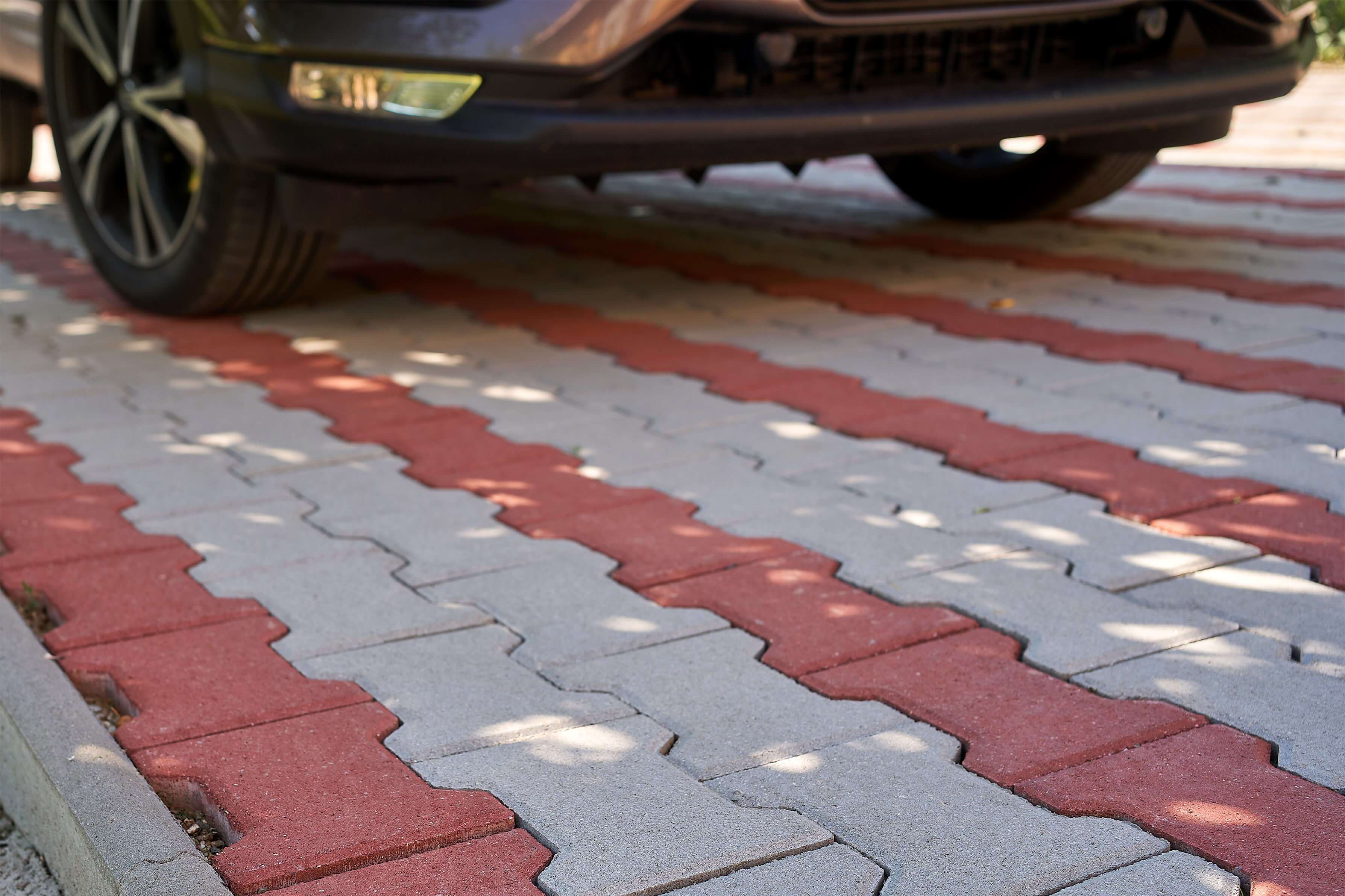 Pavaj autoblocant cu cant PETRA PAVAJE, 20 x 16.5 x 6 cm, rosu