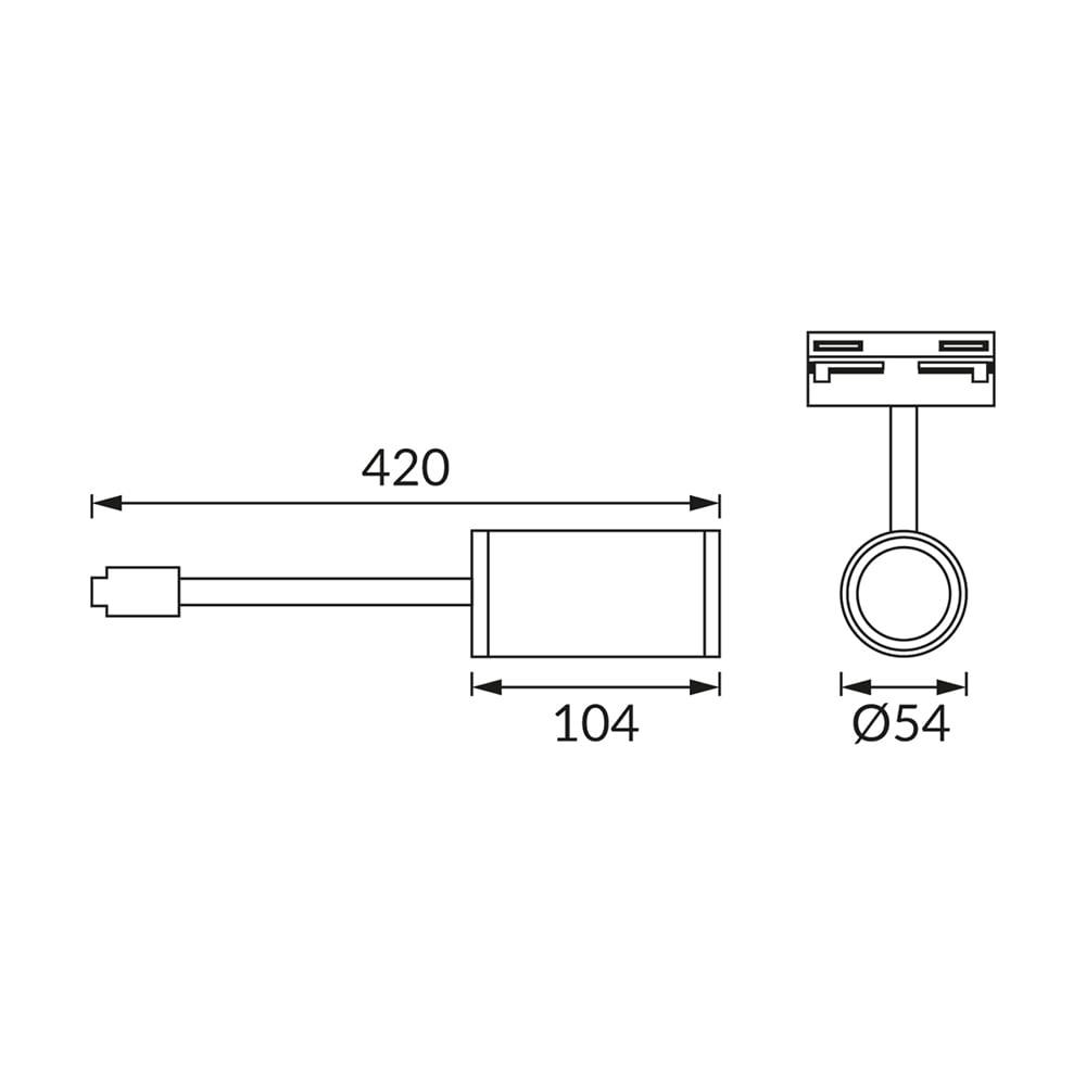 Aplica STRUHM Megan, GU10, 35W, IP20, alb