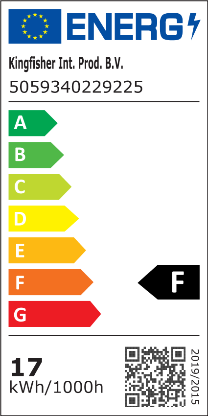 Plafoniera LED, 1 x 17.5 W, argintiu, metal si plastic  GoodHome