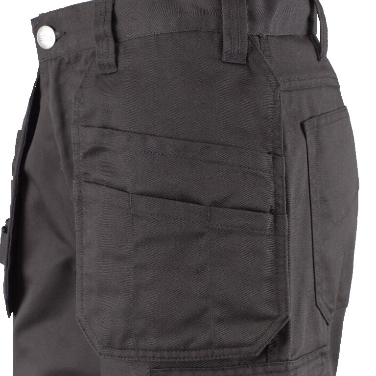 Pantaloni de lucru Site Sember, EU48, poliester si bumbac, negru