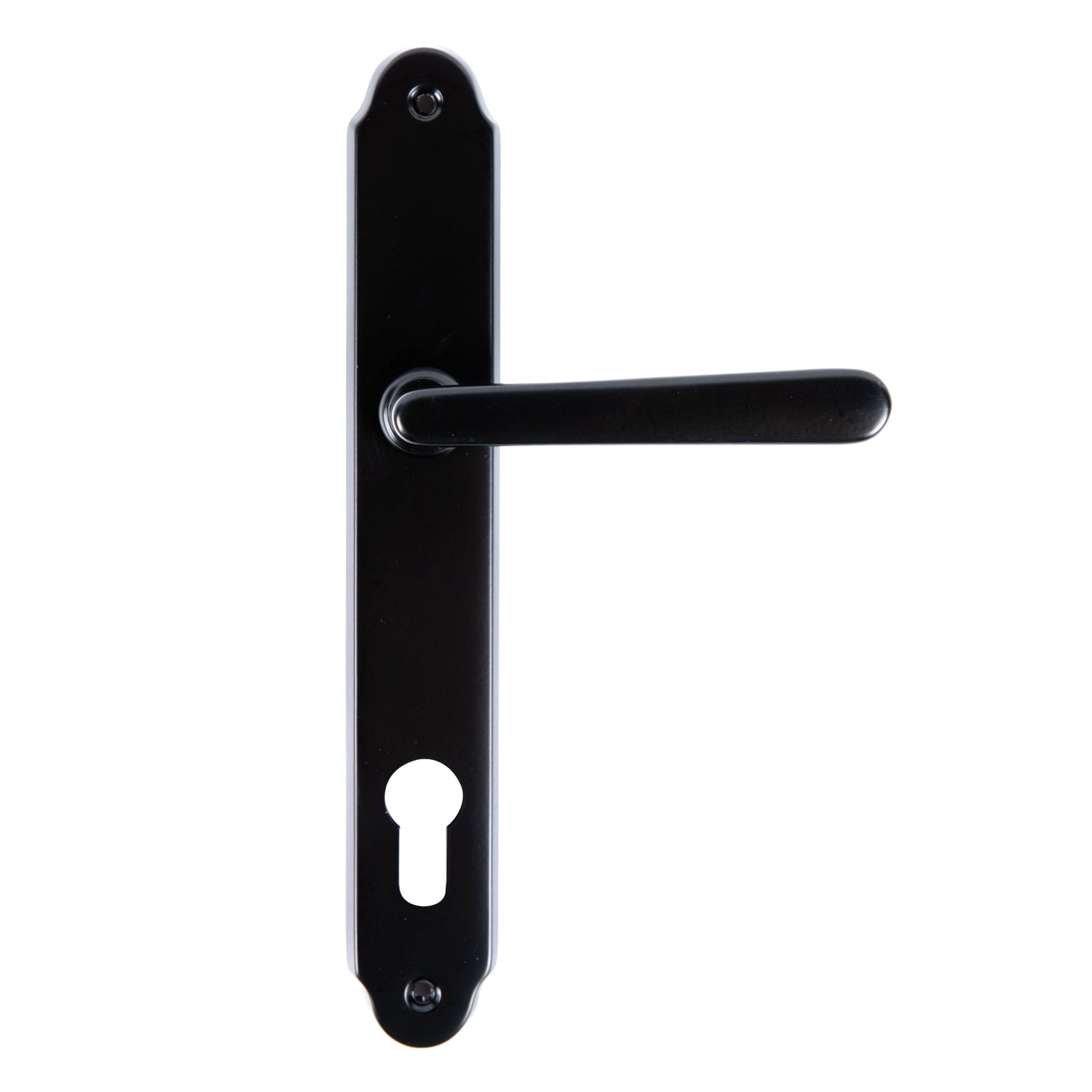 Maner usa, placa 90 mm, cilindru, negru  Wien