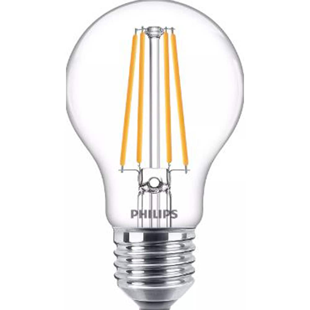 Set 3 becuri LED PHILIPS 8718699696955, 8.5W, A60, E27, lumina calda