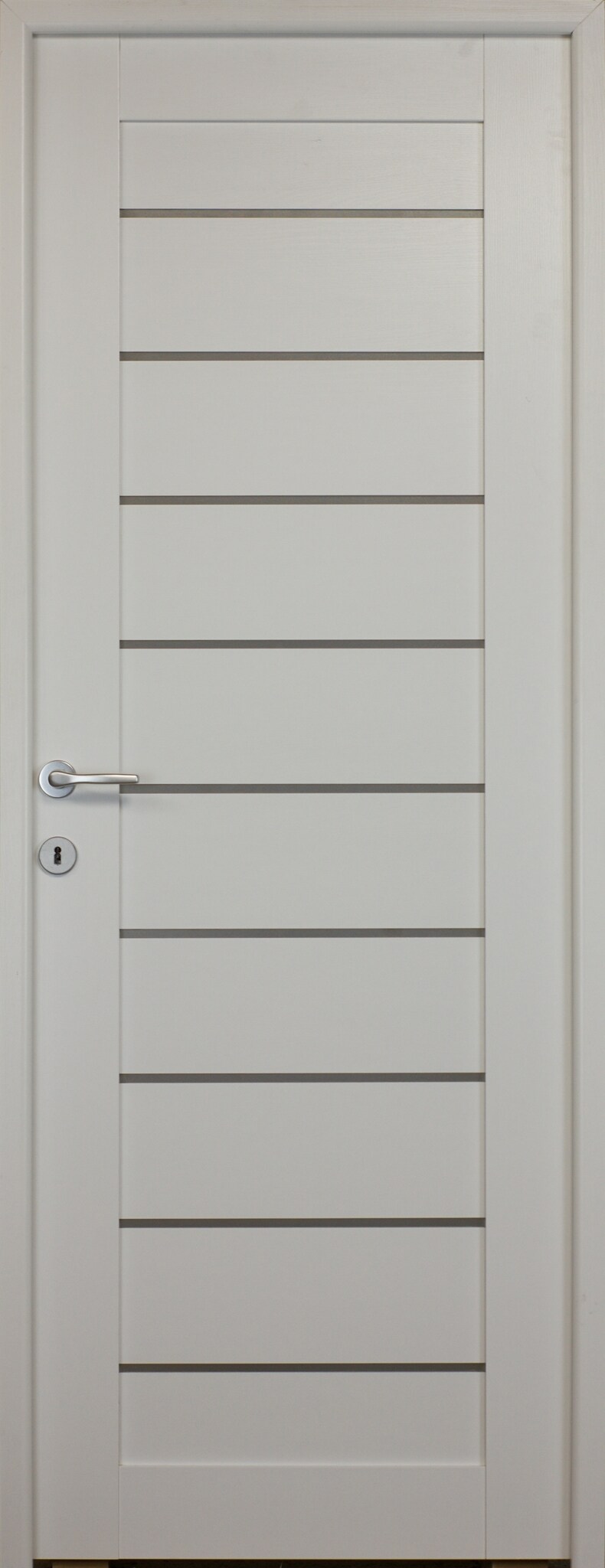 Usa interior Tarra, cu geam, reversibila, MDF, 88 x 203 cm, alb