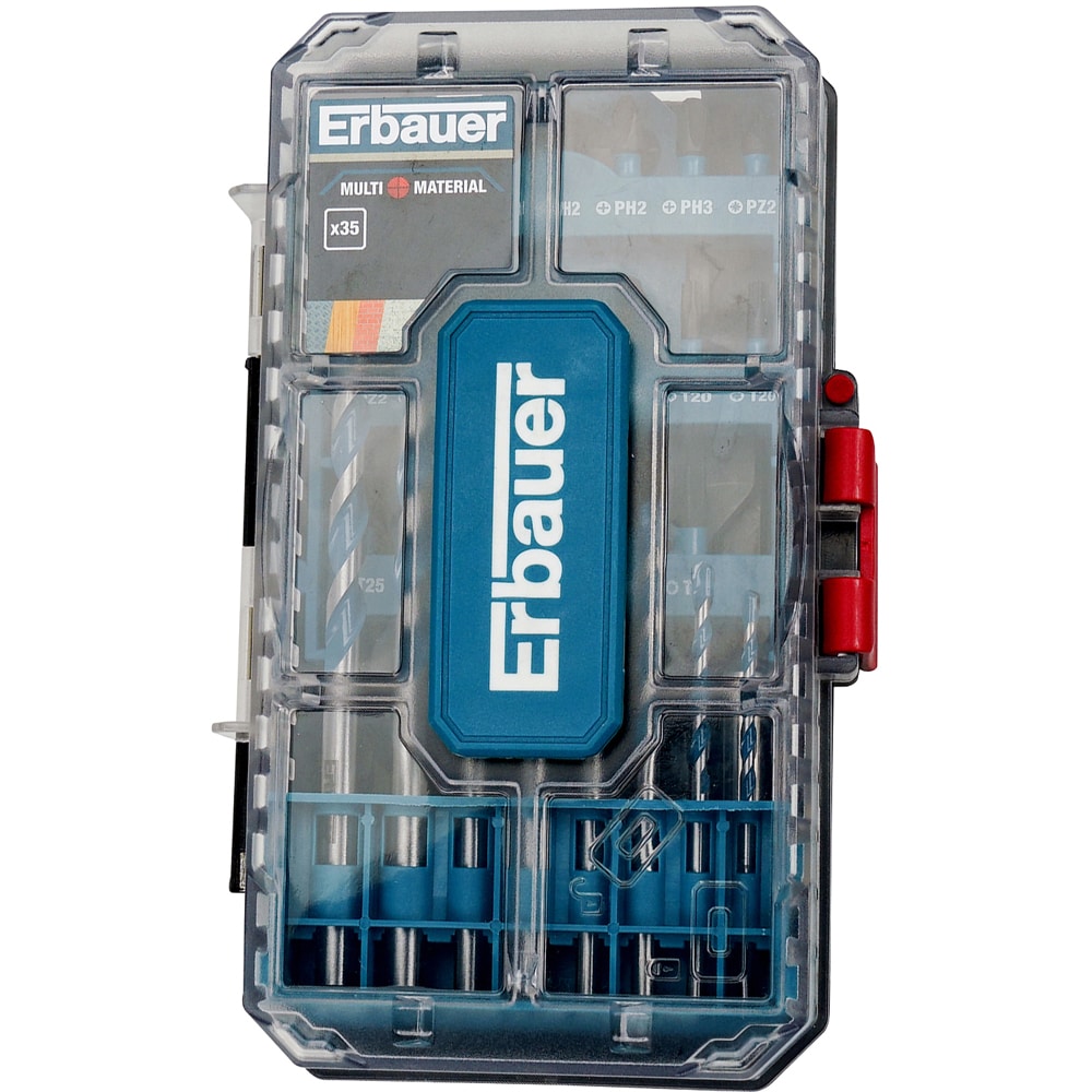 Burghiu multifunctional Erbauer, set 35 bucati