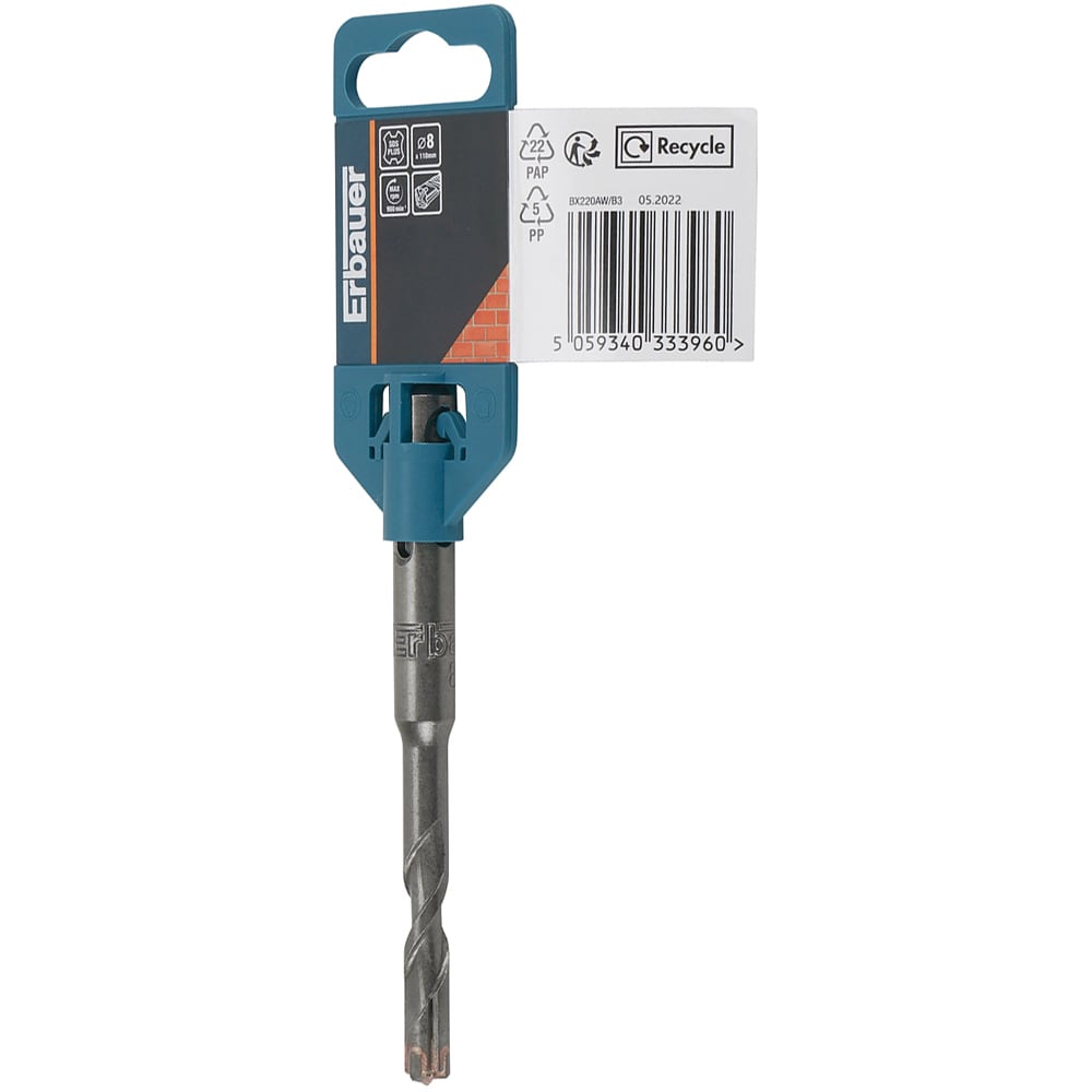 Burghiu SDS Plus Erbauer, 8 x 110 mm