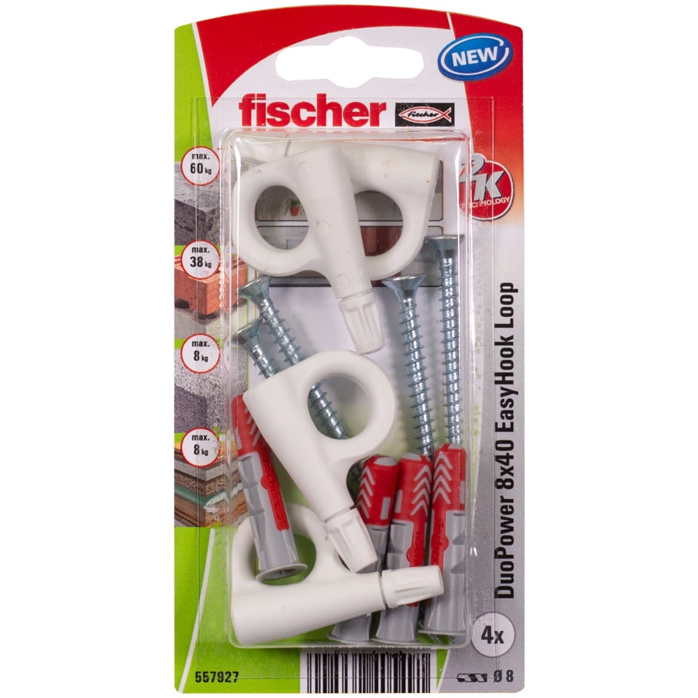 Set dibluri FISCHER DuoPower, 8 x 40mm, 4 bucati