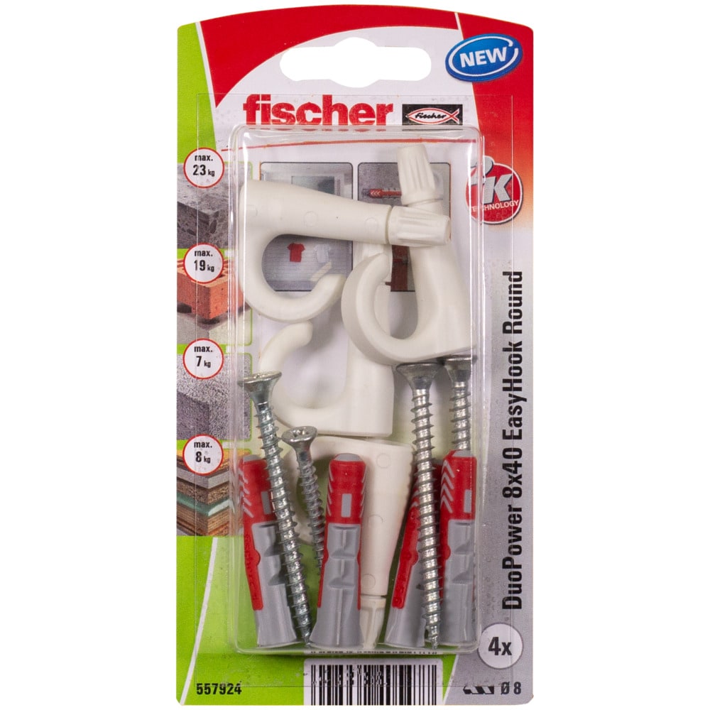 Set dibluri FISCHER DuoPower, 8 x 40mm, 4 bucati
