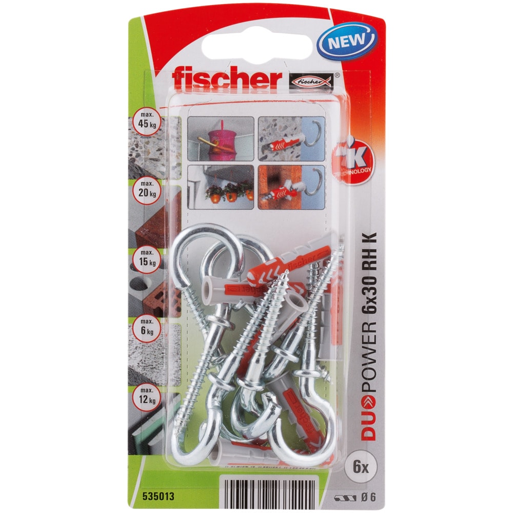 Set dibluri FISCHER DuoPower, 6 x 30mm, 6 bucati