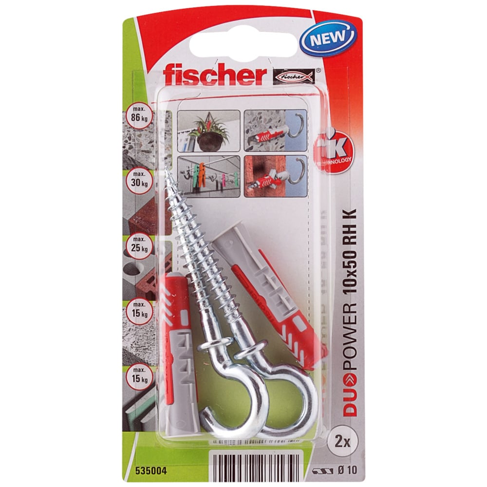 Set dibluri FISCHER DuoPower, 10 x 50mm, 2 bucati