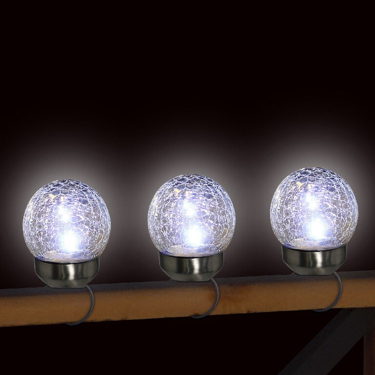 Lampa solara LED, otel inoxidabil, argintiu, 6 bucati, 0.02 W