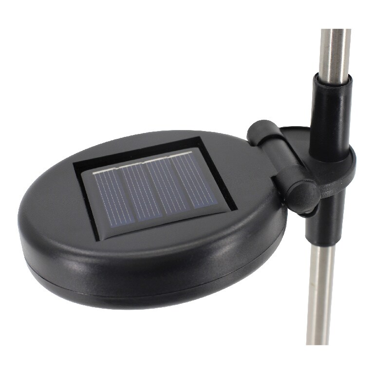 Lampa solara LED, otel inoxidabil, argintiu, 1 bucata, 0.03 W