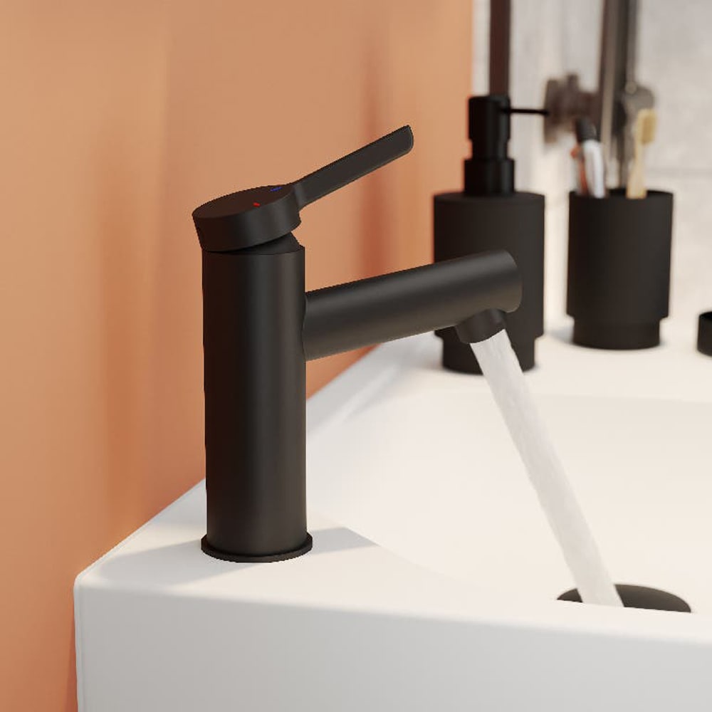 Baterie baie GOODHOME Maza, metal, negru